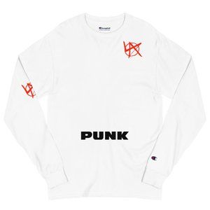PUNK xx Champion "NOT DEAD" LA Anarchy MoshPit Tour Long Sleeve Shirt XL
